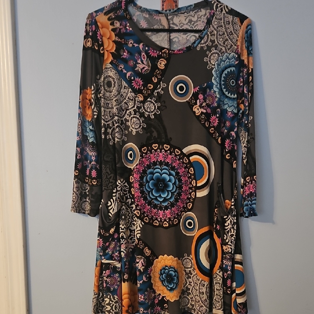 Colorful Patterned Dress